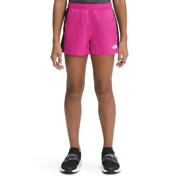THE NORTH FACE Girls' Never Stop Run Short, Linaria Pink, Large Regular - Picture 3 of 3